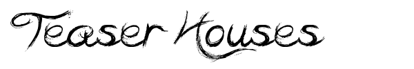 Teaser Houses font preview